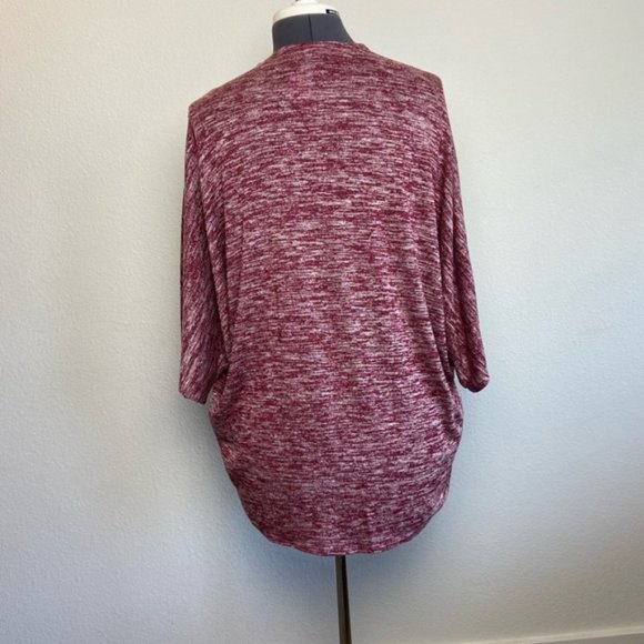 AZULES Women Large Batwing Sleeve Open Kimono Shrug Cardigan Sweater - Picture 7 of 7